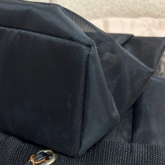 CHANEL Black Mesh Tote Fair Condition - Picture 8 of 13